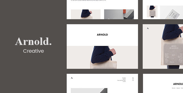Minimalist HTML Template – Arnold