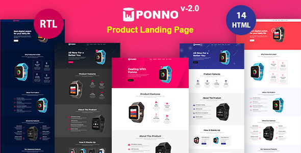 Ponno – Product Landing Page