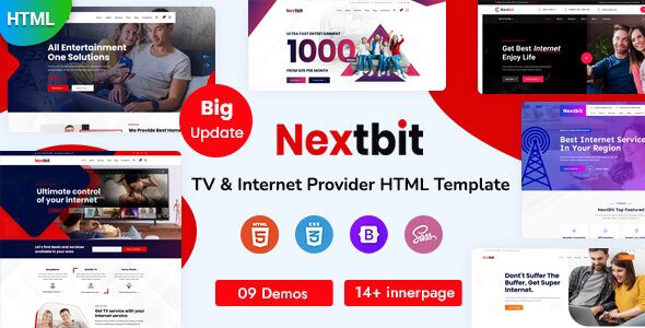 NextBit – TV & Internet Provider HTML Template