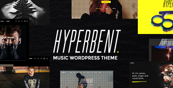 Hyperbent – A Modern Music WordPress Theme
