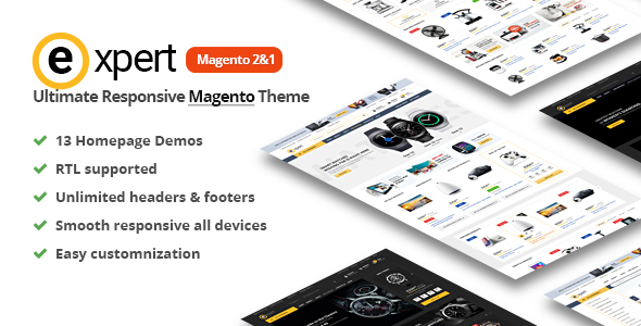 Expert Premium Responsive Magento 2 – RTL supported