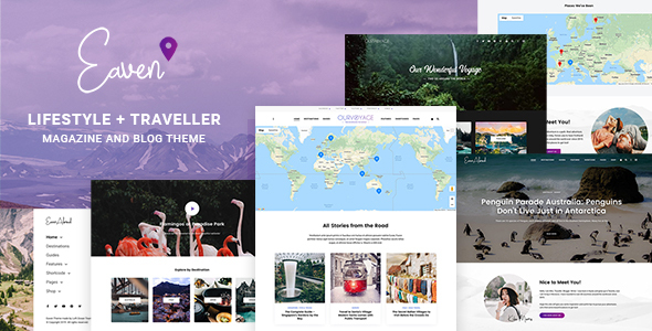 Eaven – Lifestyle & Traveller Magazine and Blog theme