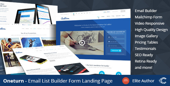 Oneturn – Marketing List Builder Landing Page
