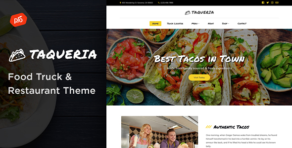 Taqueria – Food Truck & Restaurant WordPress Theme