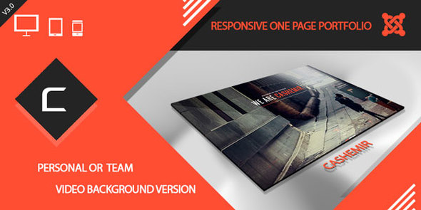 Cashemir – Responsive One Page Joomla Template