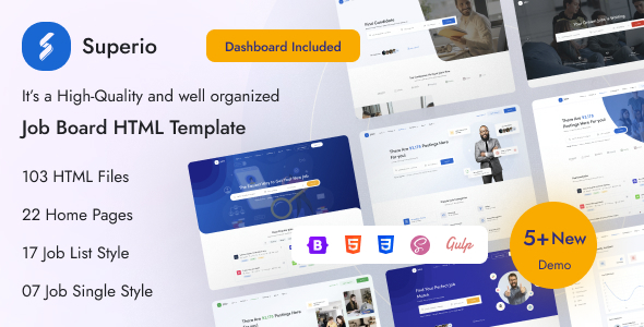 Superio – Job Board HTML Template