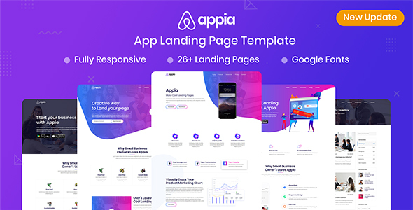 Appia – App Landing Page Template