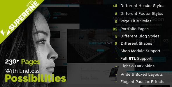 SuperFine – Multi-Purpose HTML5 Template