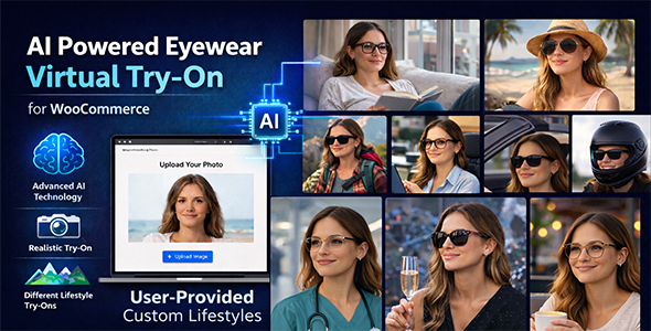 OptiLens AI – Eyewear AI Virtual Try-On for WooCommerce & Realistic AI Lifestyle Visualization