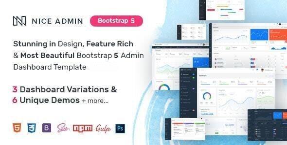 Nice Admin – Bootstrap 5 Dashboard Template