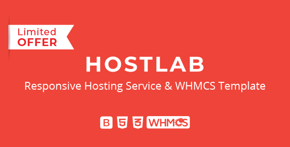 HostLab – Responsive Hosting Service With WHMCS Template
