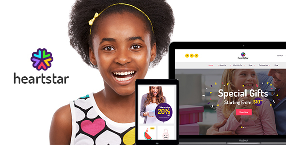 HeartStar – Gift Shop, Party & Event WordPress Theme