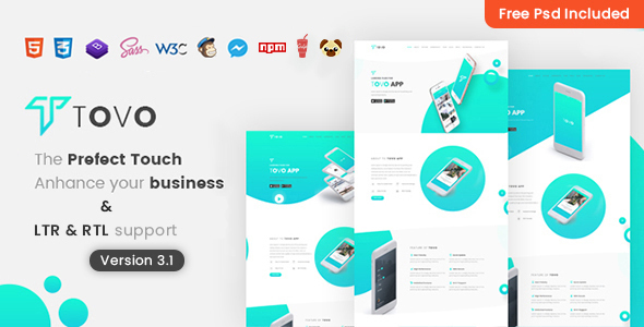Tovo – Bootstrap 5 HTML App Landing Page