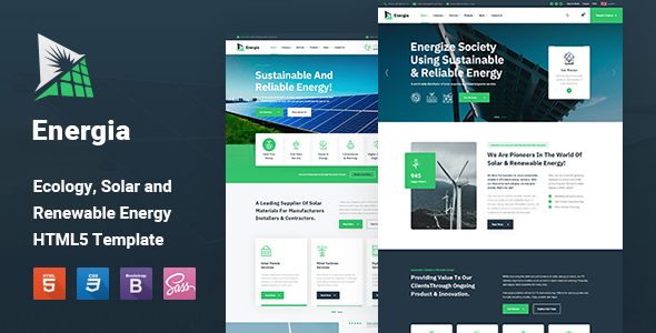 Energia – Renewable Energy HTML5 Template