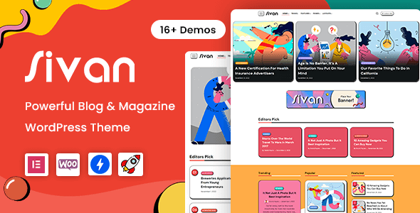 Sivan – Blog & Magazine WordPress Theme