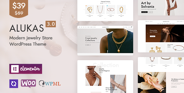 Alukas – Luxury Jewelry Store WooCommerce WordPress Theme