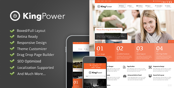 King Power – Retina Ready Multi-Purpose WordPress