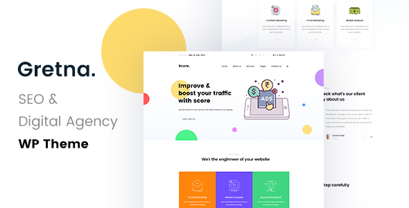 Gretna – SEO /Digital Agency WordPress Theme