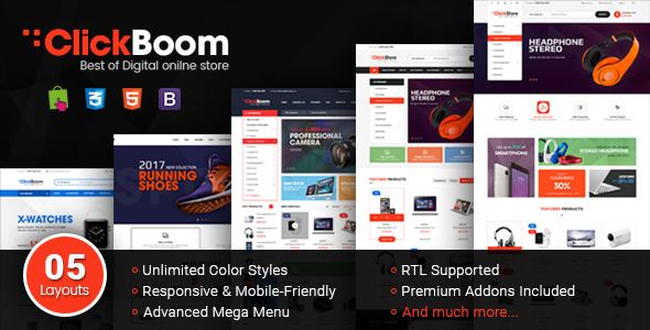 ClickBoom – Responsive Multipurpose Prestashop 1.6 and 1.7 Theme