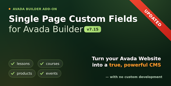 Custom Field Element for Avada Builder