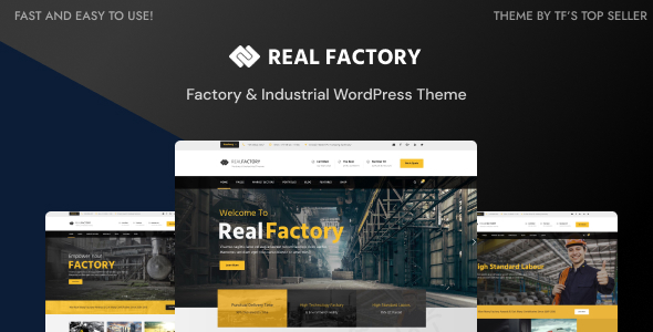 Real Factory – Construction WordPress