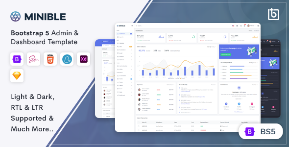 Minible – Admin & Dashboard Template