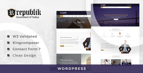 Republik – Government Portal WordPress Theme