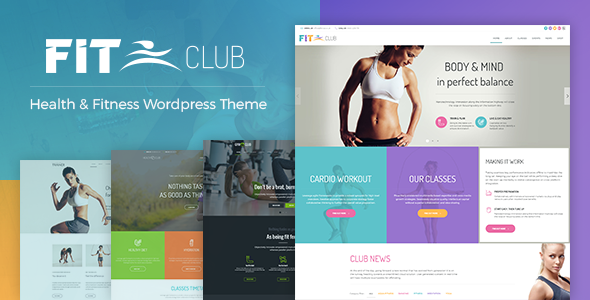 Fitness Club – Health & Gym WordPress Theme
