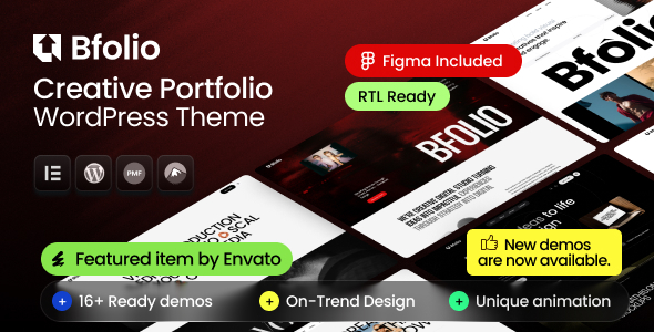 Bfolio – Creative Portfolio WordPress Theme