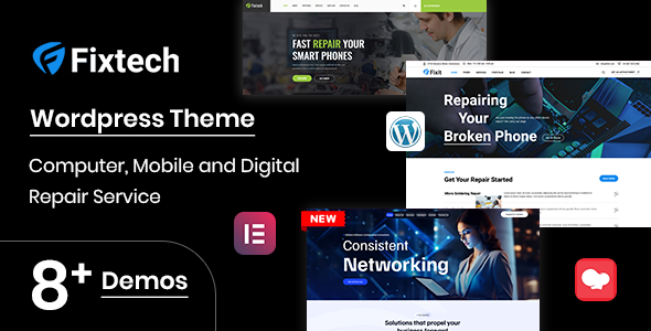 Fixtech – Computer & Mobile Repair Services WordPress Theme