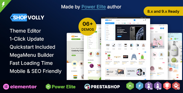 ShopVolly – Multi purpose Elementor PrestaShop Theme