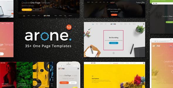 Arone – One Page Parallax