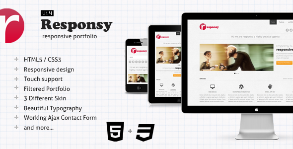 Responsy – HTML5 Portfolio Template