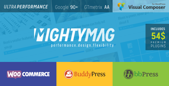 MightyMag – Magazine, Shop, Community WP Theme