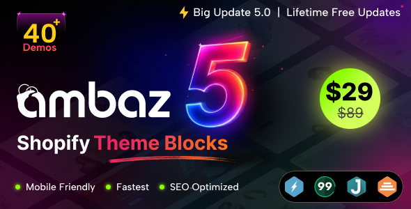 Ambaz –  Multipurpose Shopify Theme OS 3.0 (Theme Block)