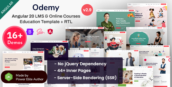 Odemy – Angular 20+ Online Courses & Education Template