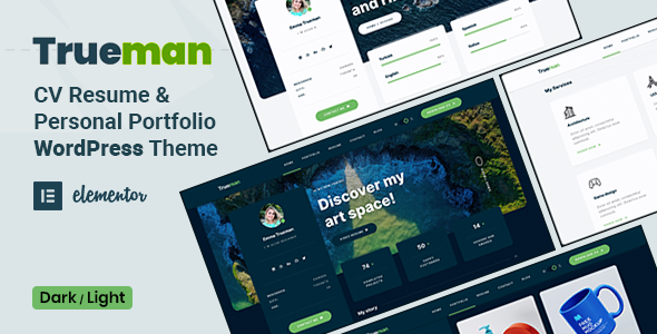 Trueman – CV Resume WordPress Theme