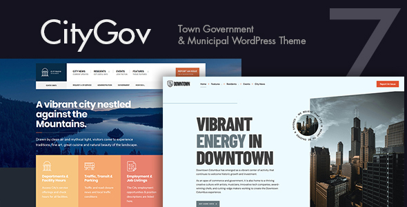 CityGov – City Government & Municipal WordPress Theme