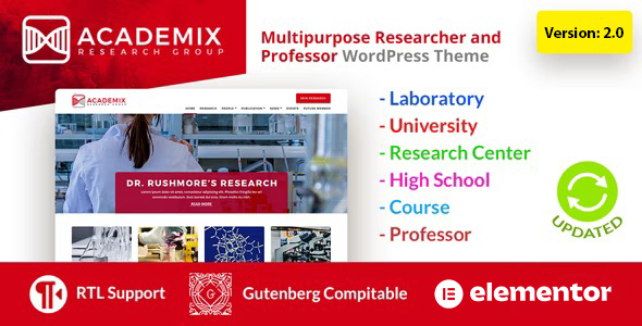 Academix – Multipurpose WordPress Theme