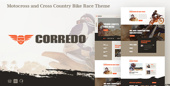 Corredo – Motorcycle & Bike Race Sports WordPress Theme