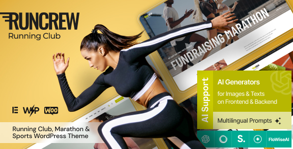 RunCrew – Running Club, Marathon & Jogging WordPress Theme