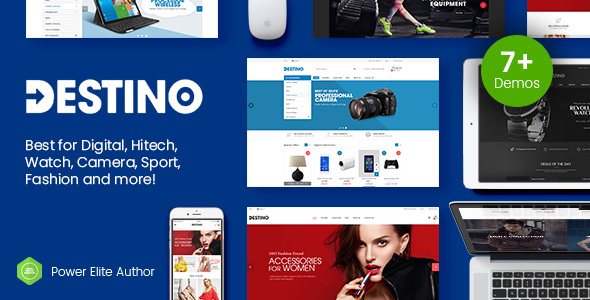 Destino – Digital Store & Fashion Shop WordPress WooCommerce Theme (7+ Indexes & Mobile Layouts)
