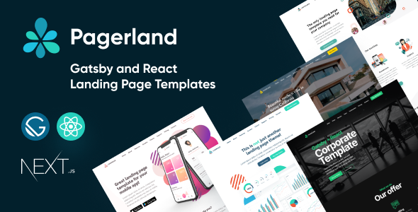 Pagerland – Gatsby Landing Page