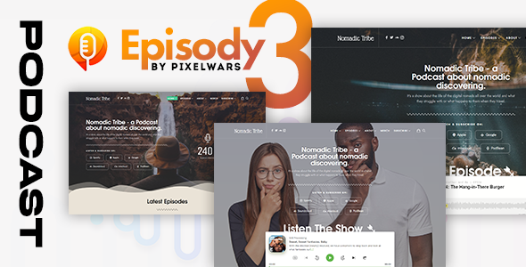 Episody – Podcast Audio WordPress Theme