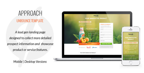 Approach – Lead Gen Unbounce Template