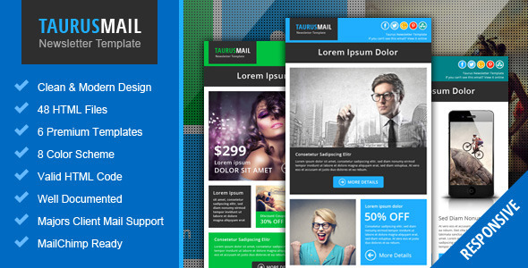 Taurus – Metro Responsive Newsletter Template