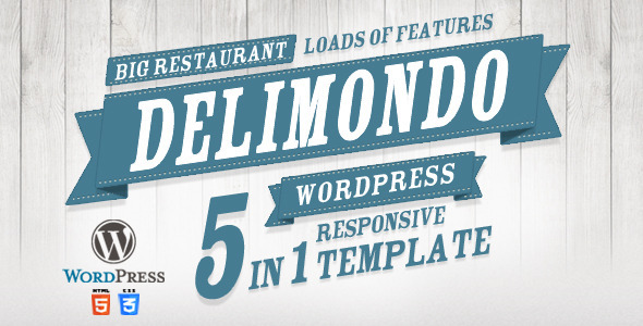 Delimondo Responsive WordPress Theme – 5 Styles
