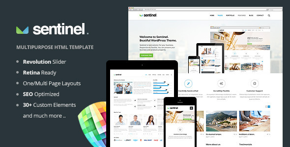 Sentinel – Responsive Multi-Purpose Template