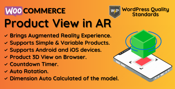 WooCommerce Product View in AR (Augmented Reality) – 3D Product View