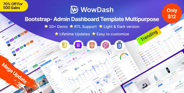 Bootstrap Admin Dashboard Template Multipurpose – WowDash
